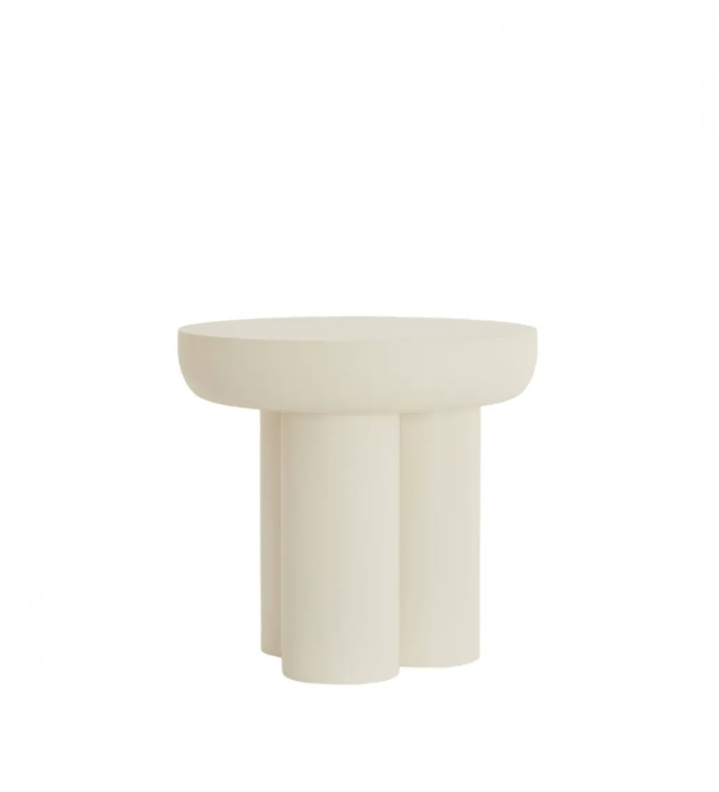 Stolik kawowy boczny MIZUHO 50 cm kremowy*L&L New