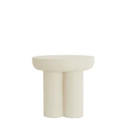 Stolik kawowy boczny MIZUHO 50 cm kremowy*L&L New