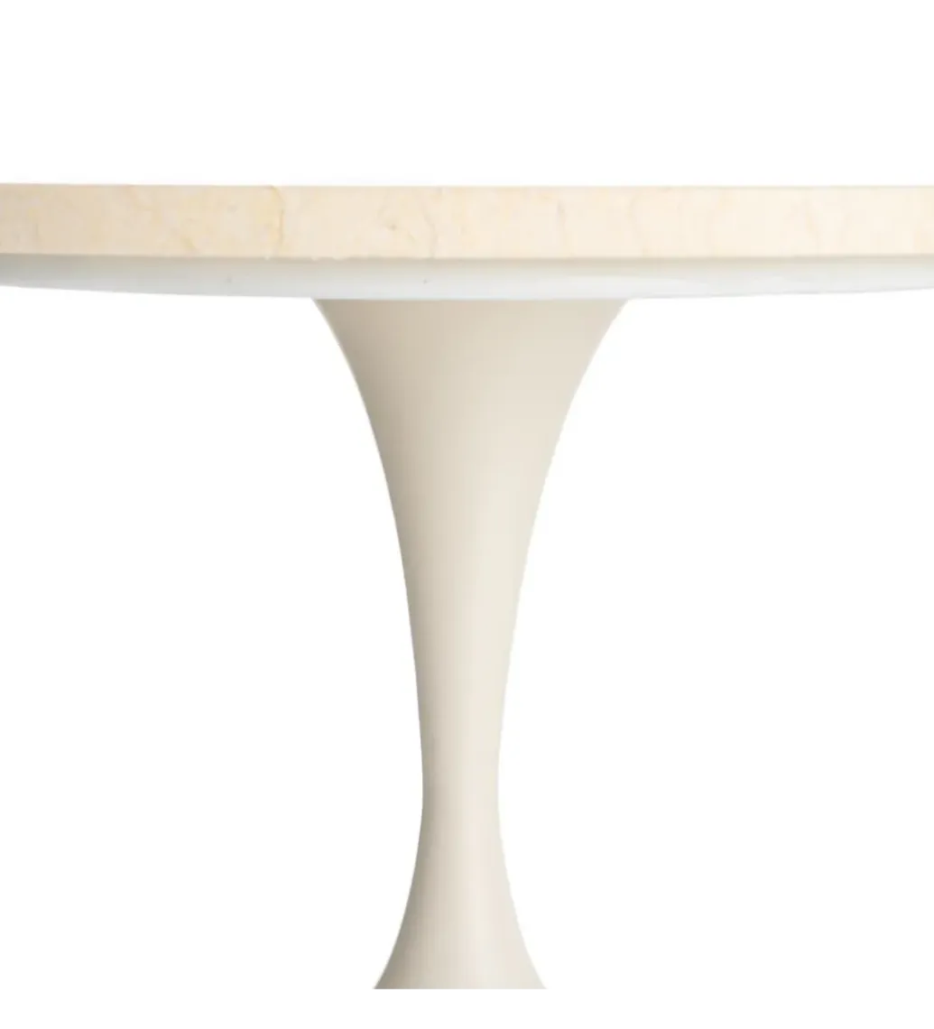 Stolik kawowy boczny MOGAJO 50 cm biały*Zona-Design Outlet