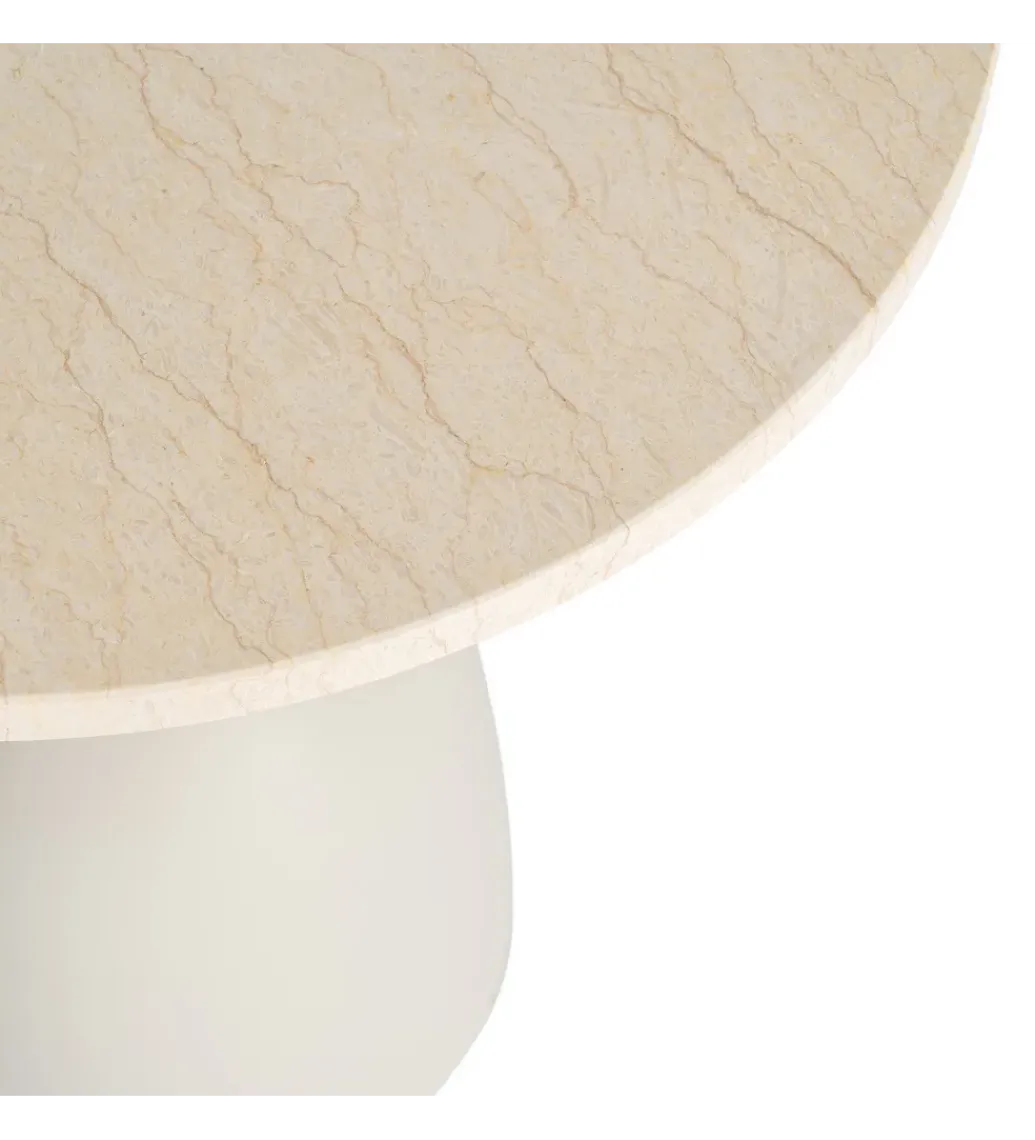Stolik kawowy boczny MOGAJO 50 cm biały*Zona-Design Outlet