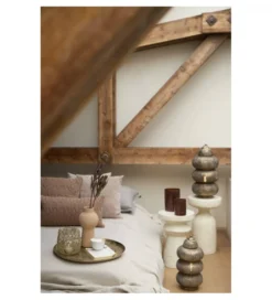 Stolik kawowy boczny MORAVIT 54 cm kremowy*L&L Online