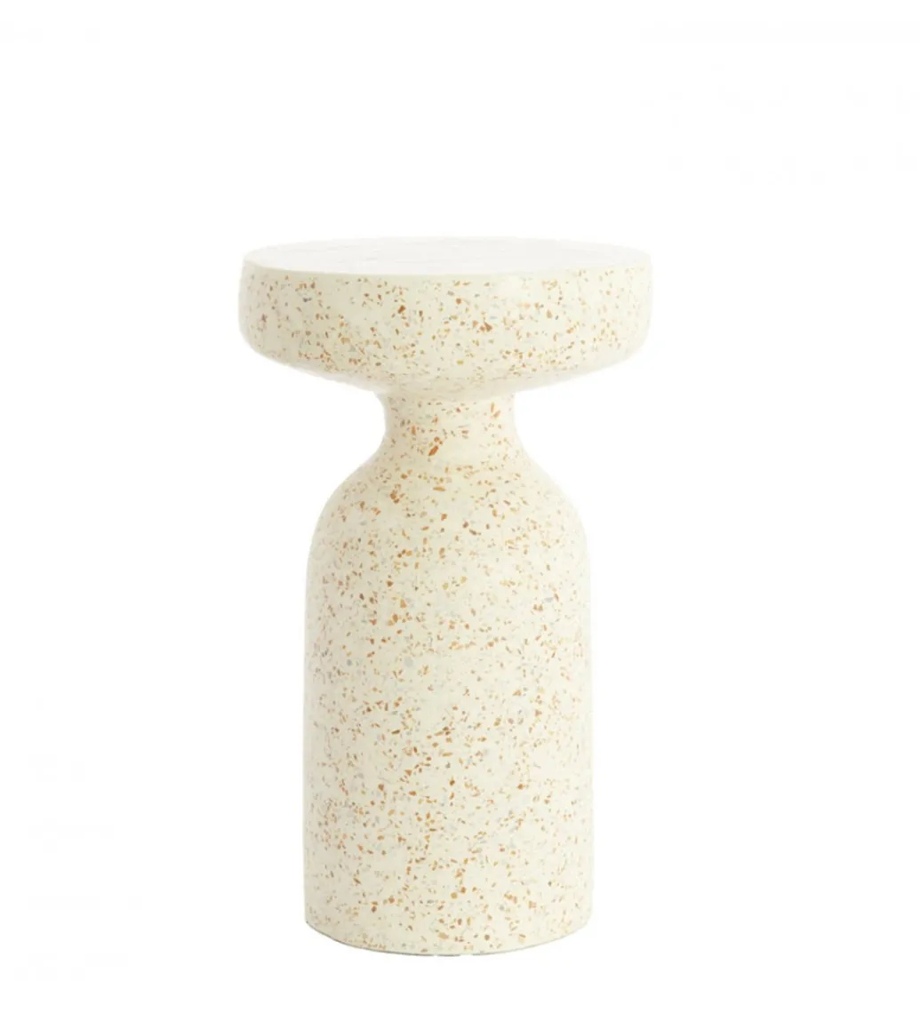 Stolik kawowy boczny MORAVIT 54 cm kremowy*L&L Online