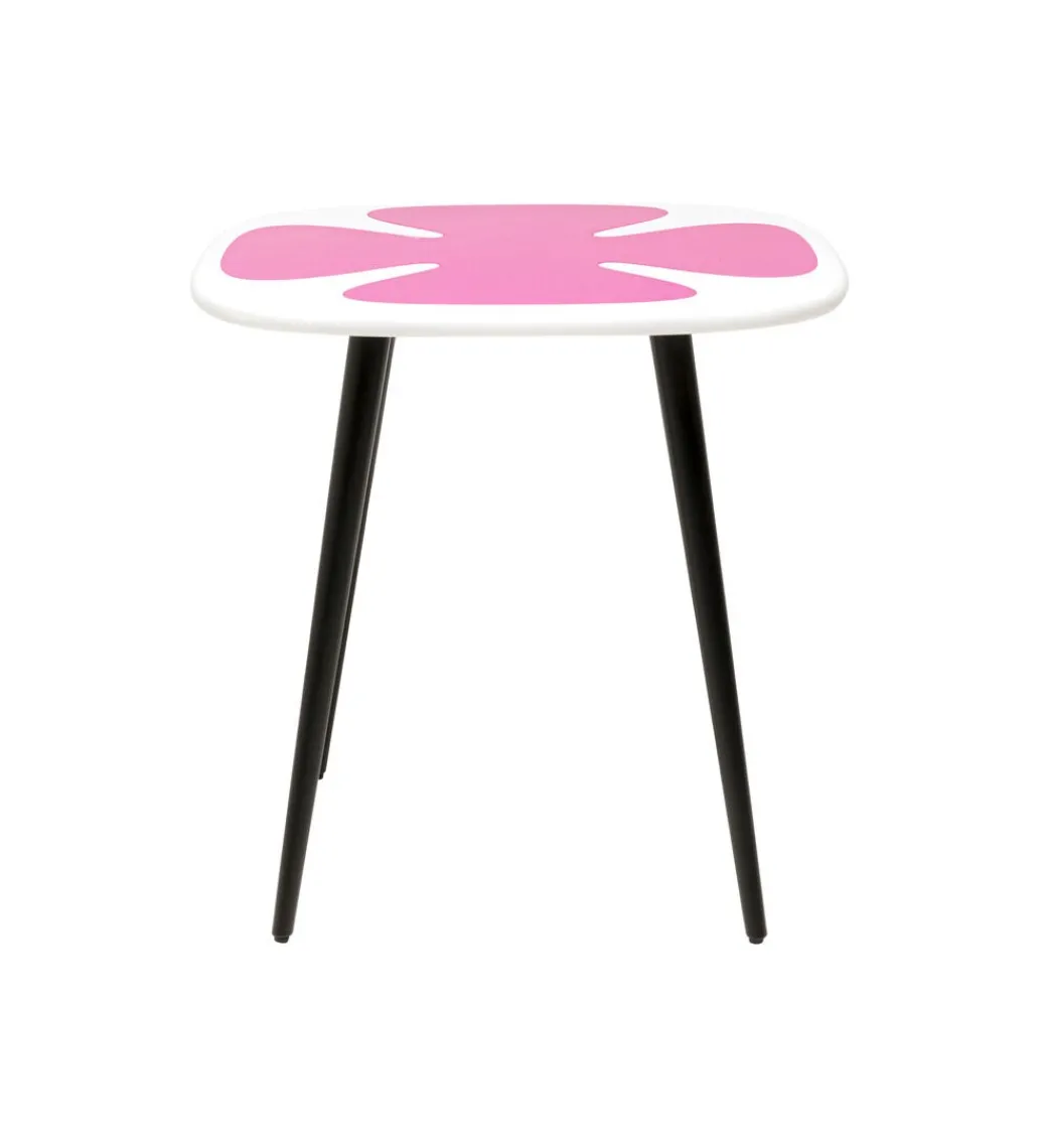 Stolik kawowy boczny PETAL 60 cm różowy*KARE Outlet