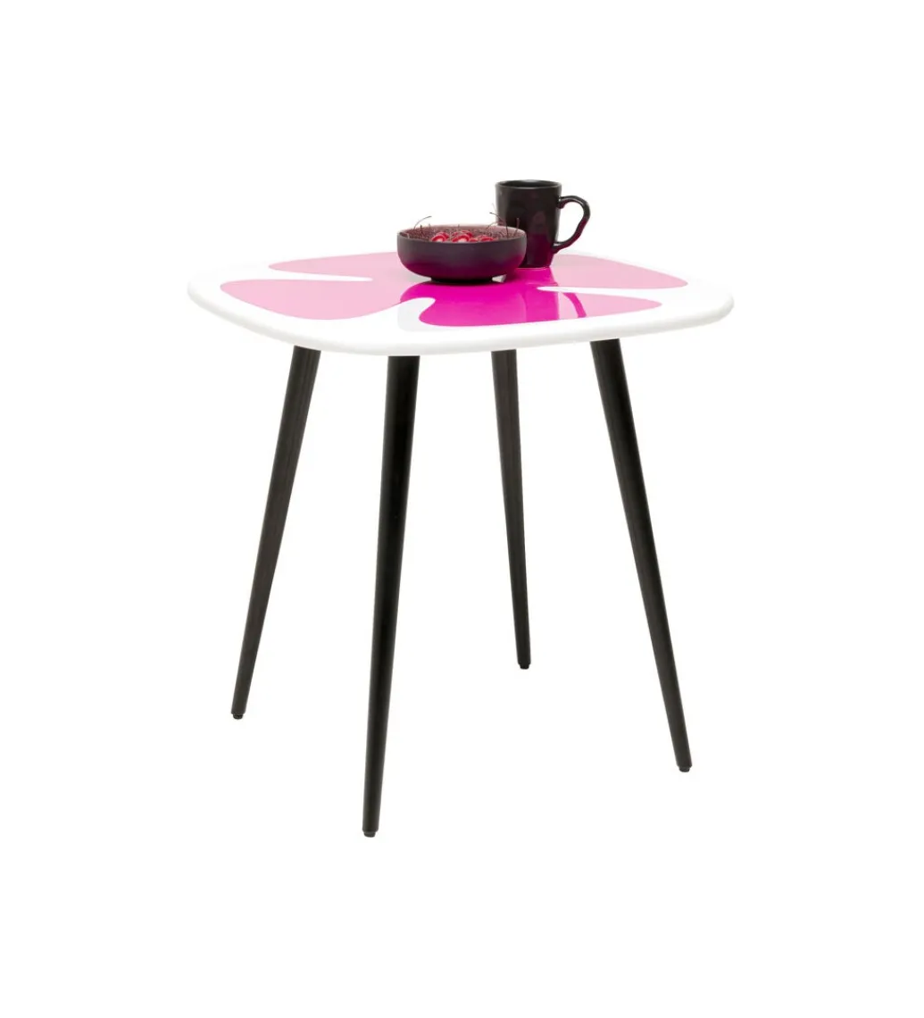 Stolik kawowy boczny PETAL 60 cm różowy*KARE Outlet