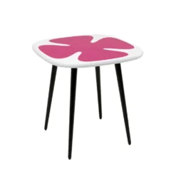 Stolik kawowy boczny PETAL 60 cm różowy*KARE Outlet