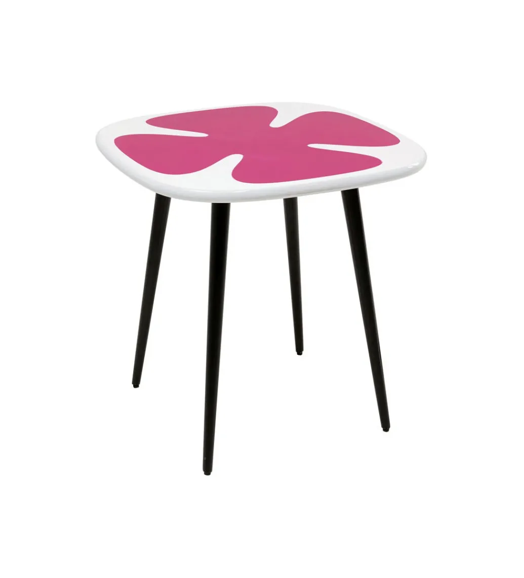 Stolik kawowy boczny PETAL 60 cm różowy*KARE Outlet