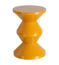 Stolik kawowy boczny PETARNO 47 cm musztardowy*Zona-Design New