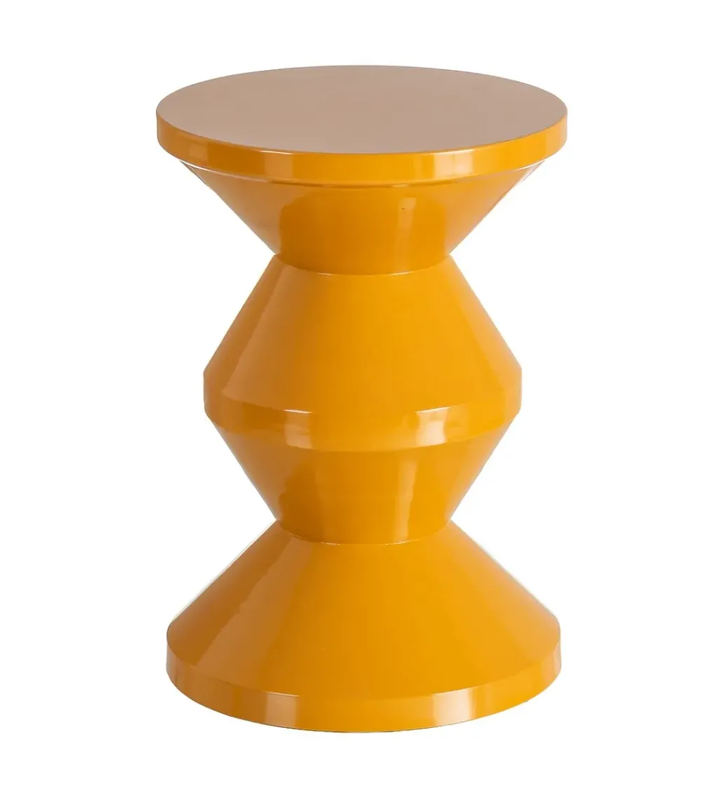 Stolik kawowy boczny PETARNO 47 cm musztardowy*Zona-Design New