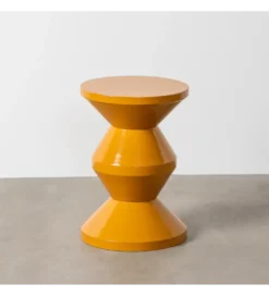 Stolik kawowy boczny PETARNO 47 cm musztardowy*Zona-Design New