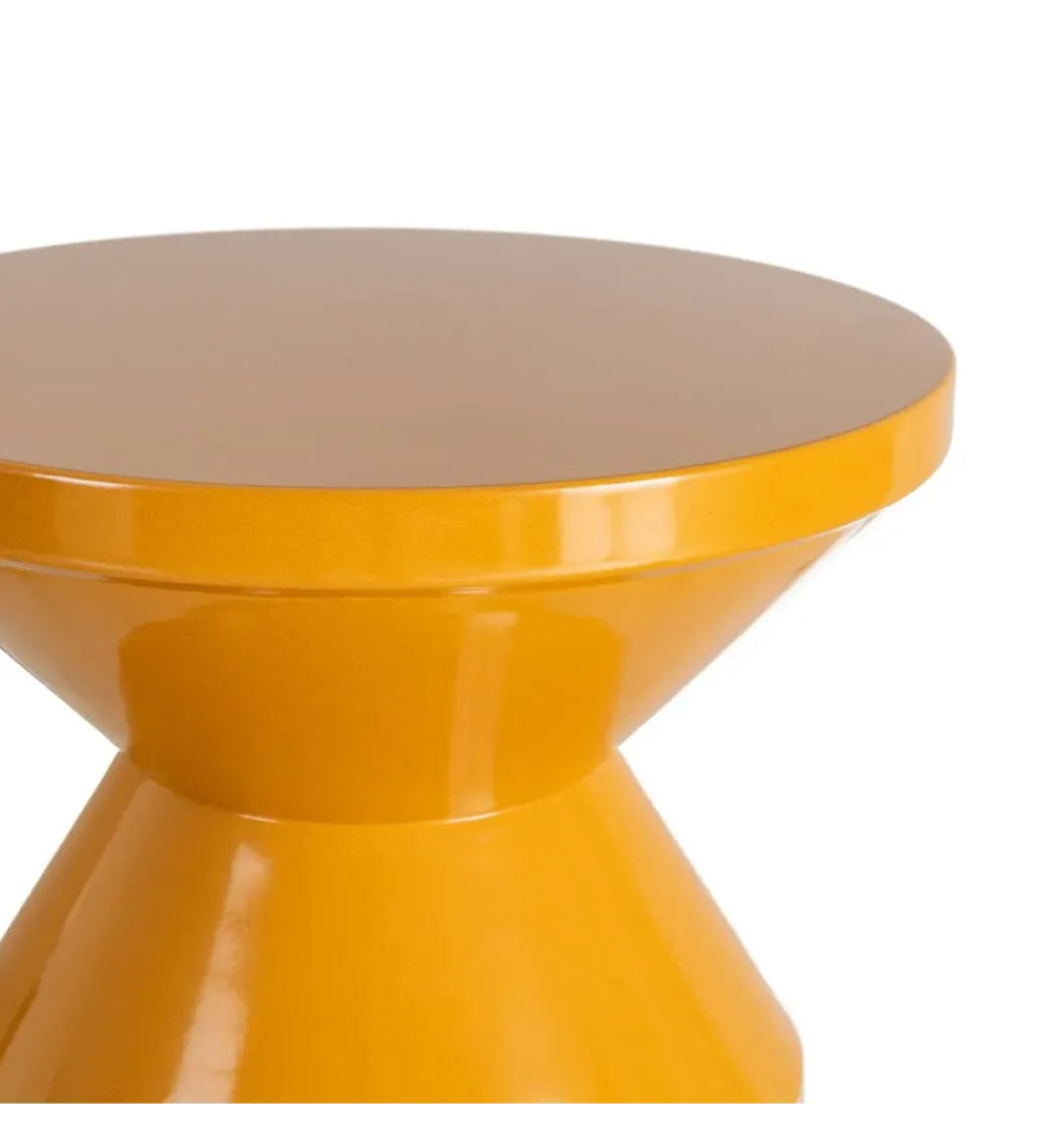 Stolik kawowy boczny PETARNO 47 cm musztardowy*Zona-Design New