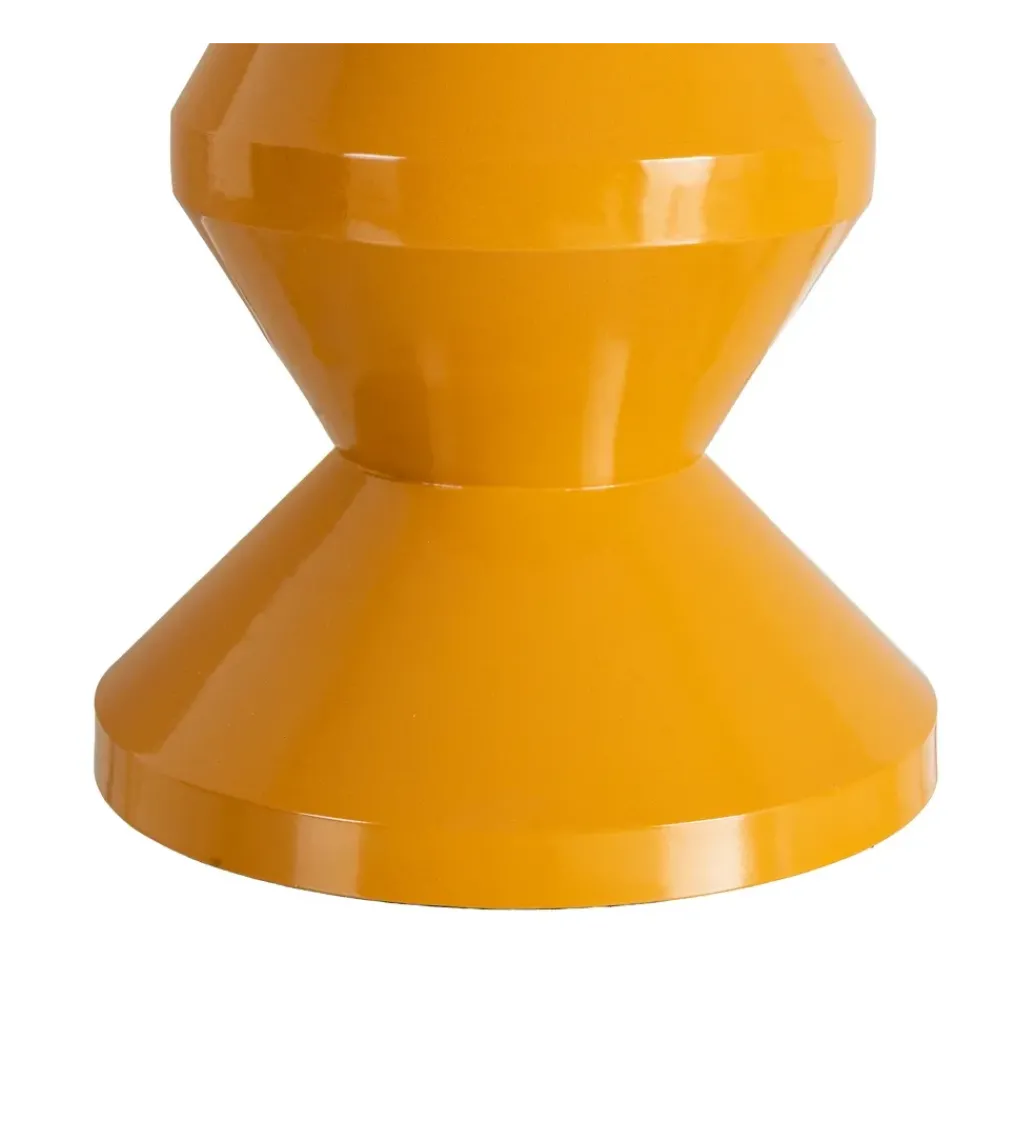 Stolik kawowy boczny PETARNO 47 cm musztardowy*Zona-Design New