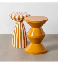 Stolik kawowy boczny PETARNO 47 cm musztardowy*Zona-Design New