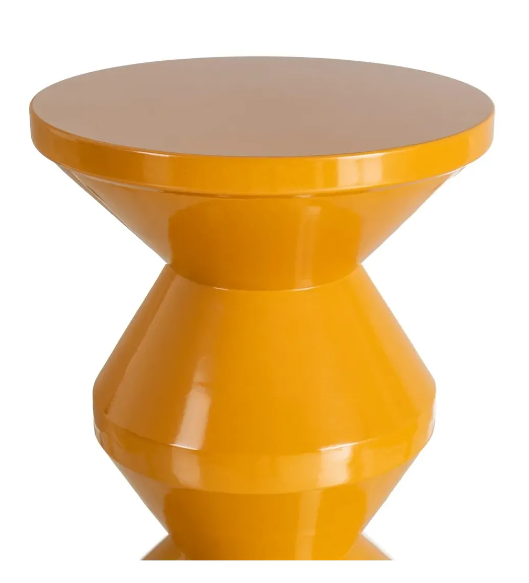 Stolik kawowy boczny PETARNO 47 cm musztardowy*Zona-Design New