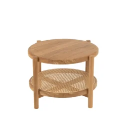 Stolik kawowy boczny ROSMYN 68 cm drewno teak*J-Line