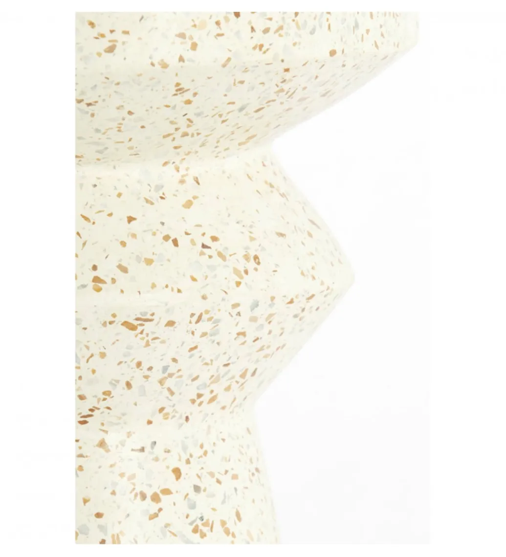 Stolik kawowy boczny SELLA 47 cm kremowy*L&L Outlet