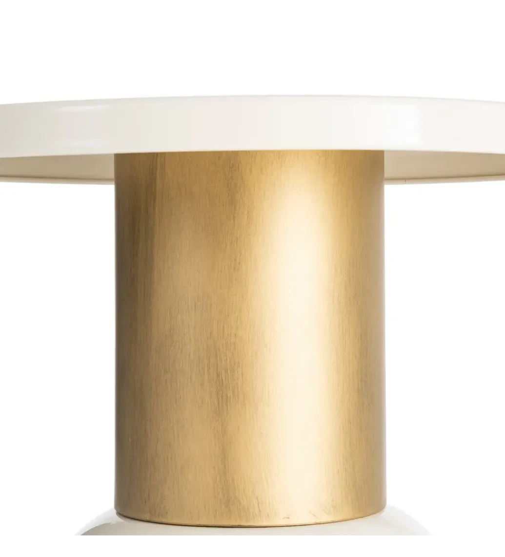 Stolik kawowy boczny SLAVICM 51 cm biały*Zona-Design Best