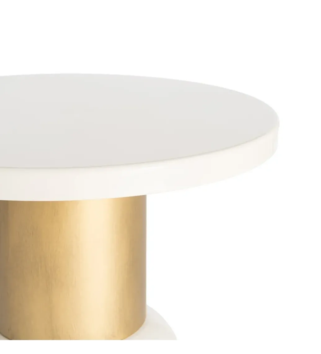 Stolik kawowy boczny SLAVICM 51 cm biały*Zona-Design Best