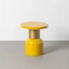 Stolik kawowy boczny SLAVICM 40 cm musztardowy*Zona-Design Online