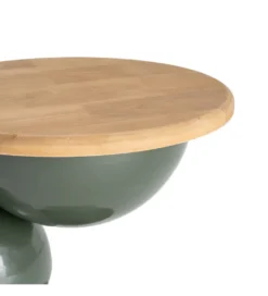 Stolik kawowy boczny SYLVIAM 46 cm zielony naturalny*Zona-Design Best