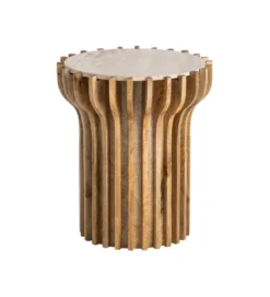 Stolik kawowy boczny TEKALEMA 62 cm drewno mango*Zona-Design New