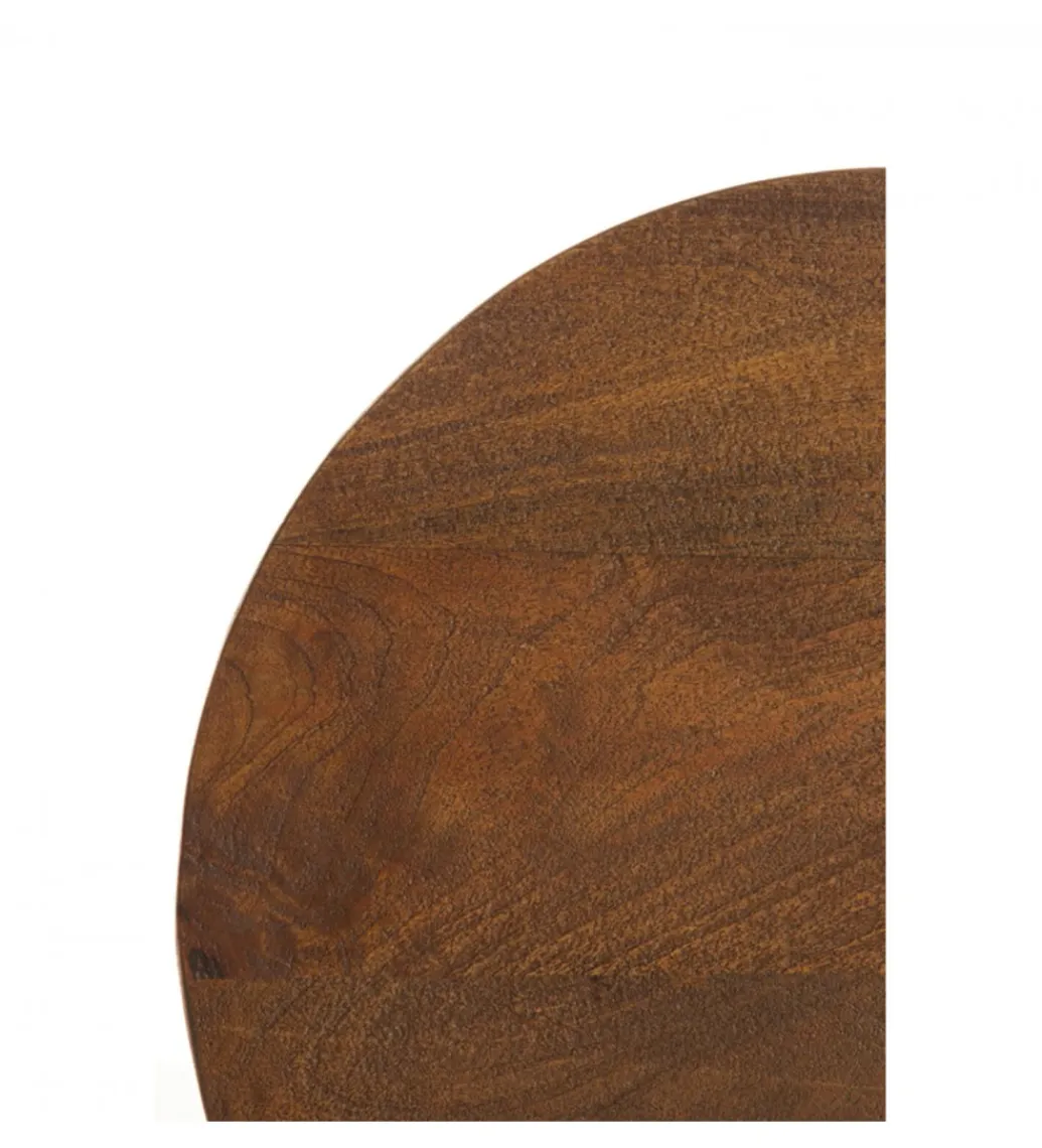 Stolik kawowy boczny TORIR 50 cm drewno mango*L&L Clearance