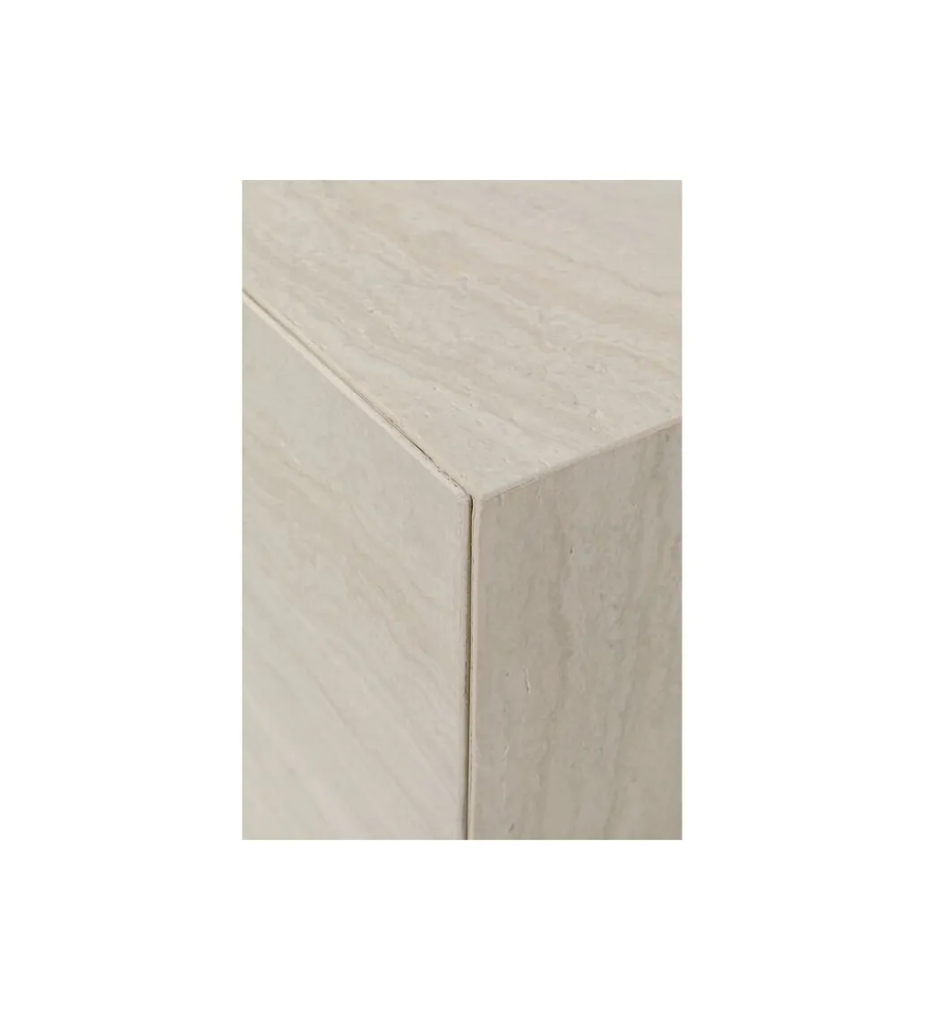 Stolik kawowy boczny TRAVERTINO 45 x 45 cm naturalny*KARE Outlet