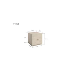 Stolik kawowy boczny TRAVERTINO 45 x 45 cm naturalny*KARE Outlet