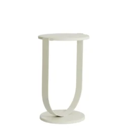 Stolik kawowy boczny TRIANA 65 cm kremowy mat*L&L