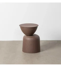 Stolik kawowy boczny VATENI 36 cm brązowy*Zona-Design Online