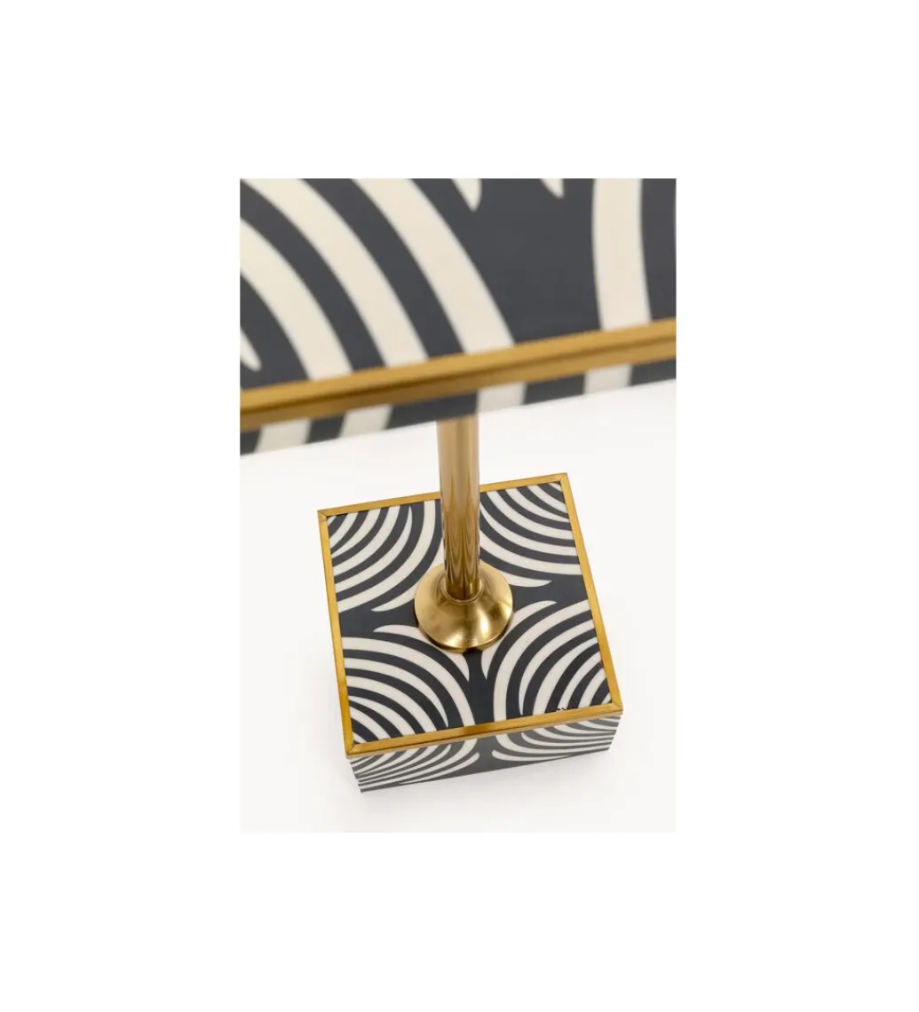 Stolik kawowy boczny ZEBRA 25 x 25 cm*KARE Clearance