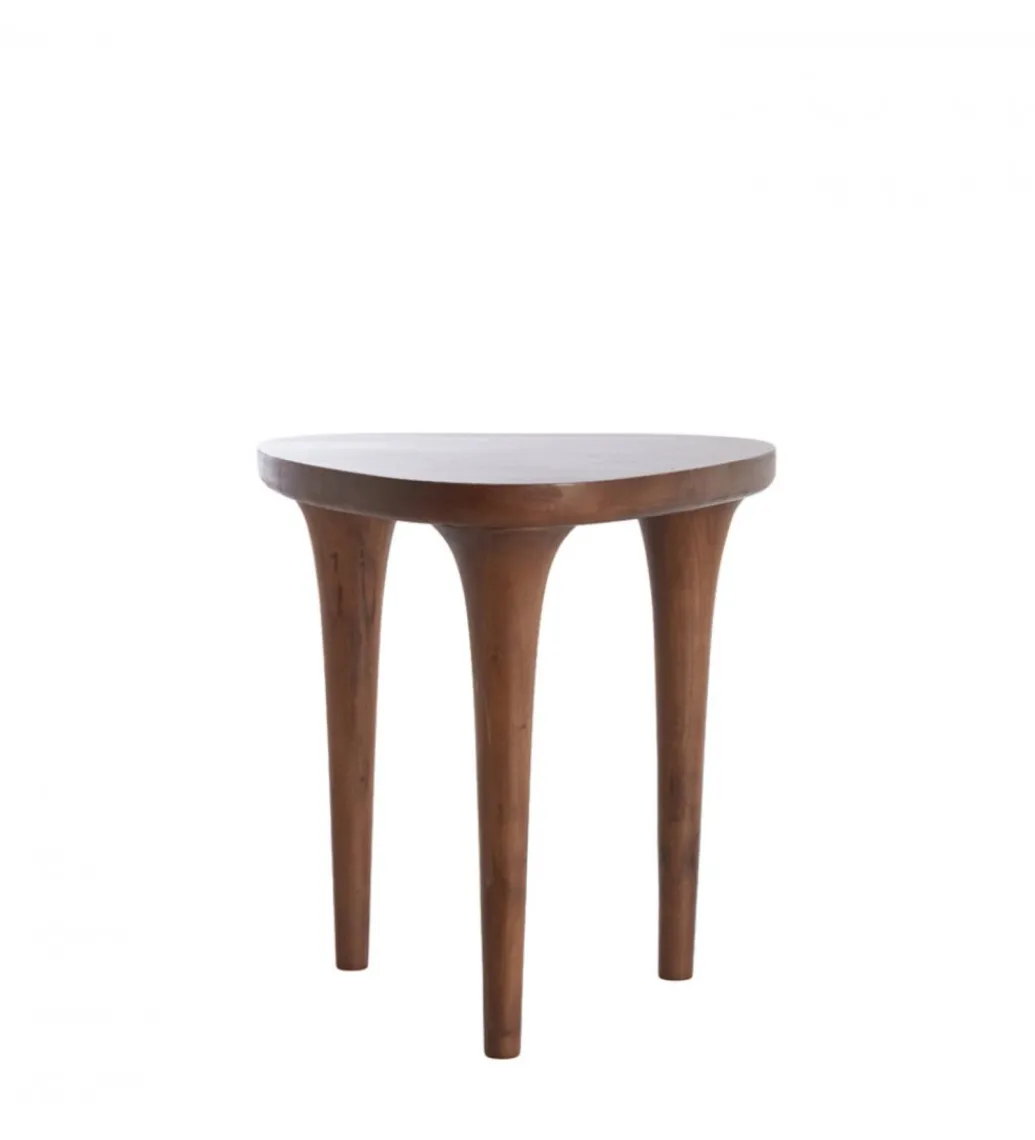 Stolik kawowy boczny ZULIO 50 cm drewno akacja*L&L Clearance