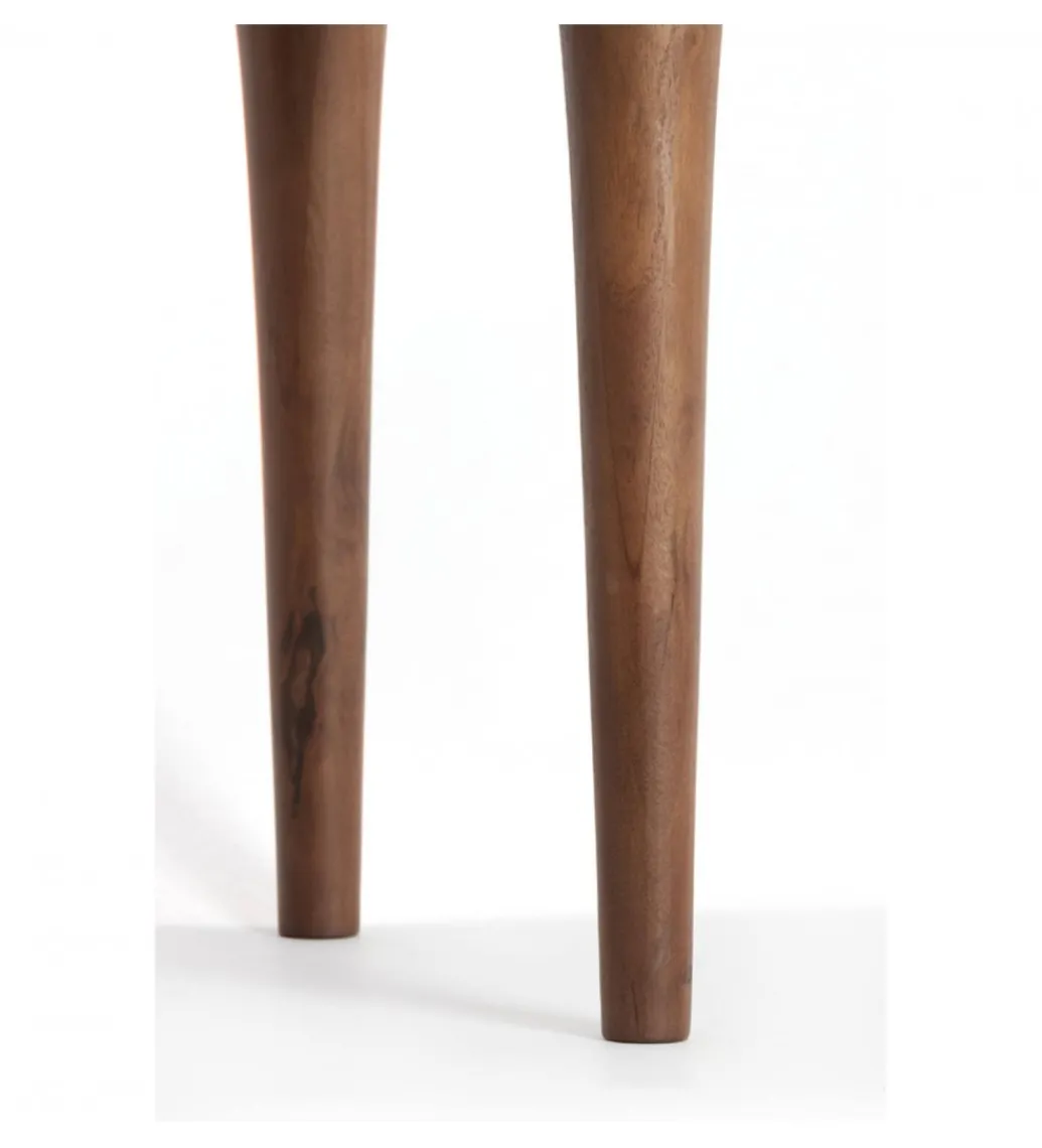 Stolik kawowy boczny ZULIO 50 cm drewno akacja*L&L Clearance
