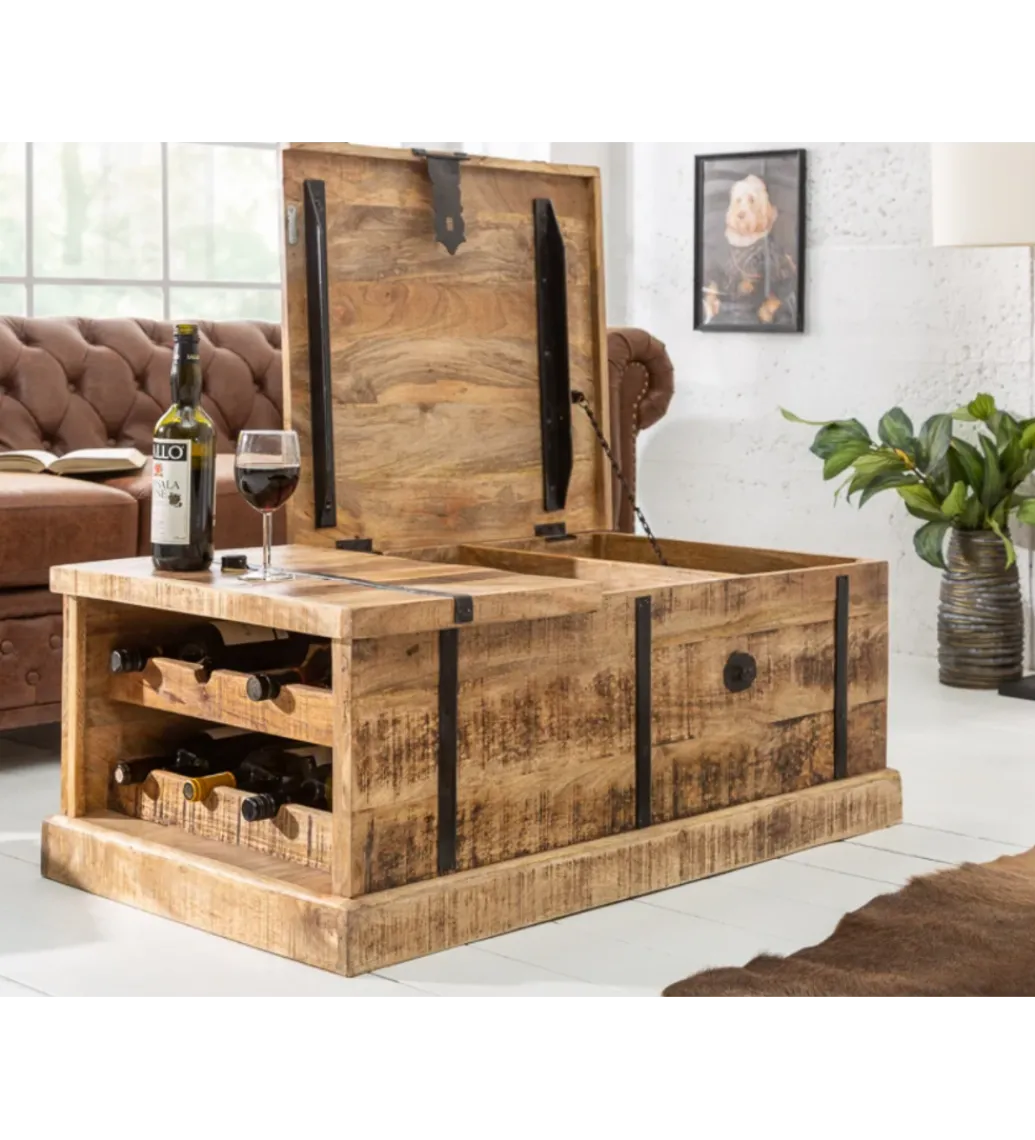 Stolik kawowy Bodega 100 cm drewno mango*Invicta Interior Best