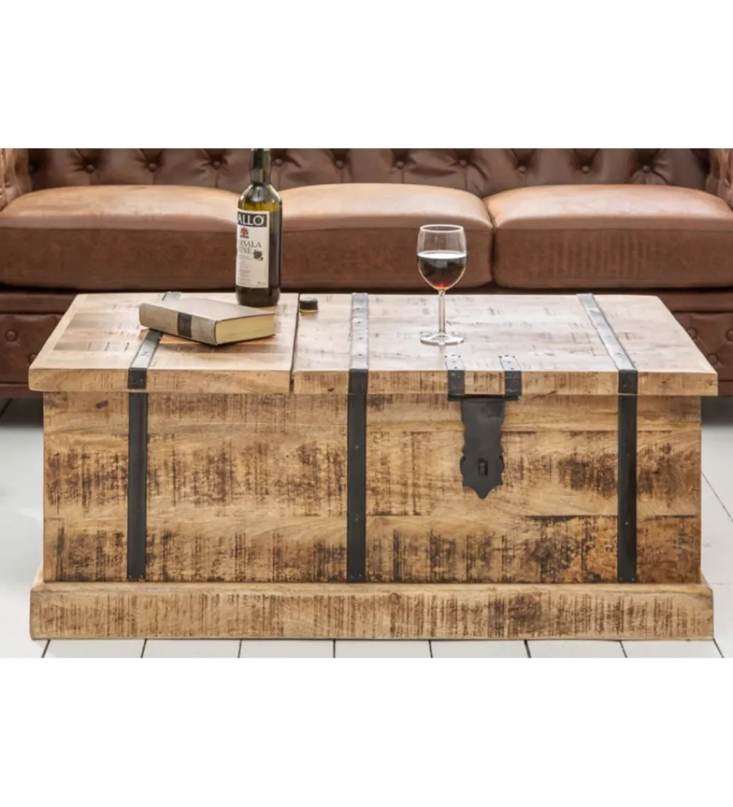 Stolik kawowy Bodega 100 cm drewno mango*Invicta Interior Best
