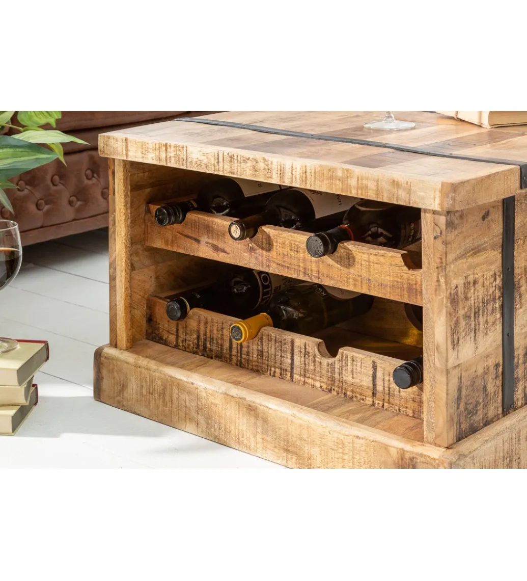 Stolik kawowy Bodega 100 cm drewno mango*Invicta Interior Best