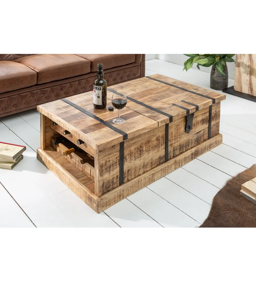 Stolik kawowy Bodega 100 cm drewno mango*Invicta Interior Best