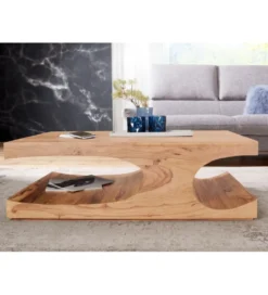 Stolik kawowy BOHA 118 cm drewno akacja*WOHNLING, GERMANY New