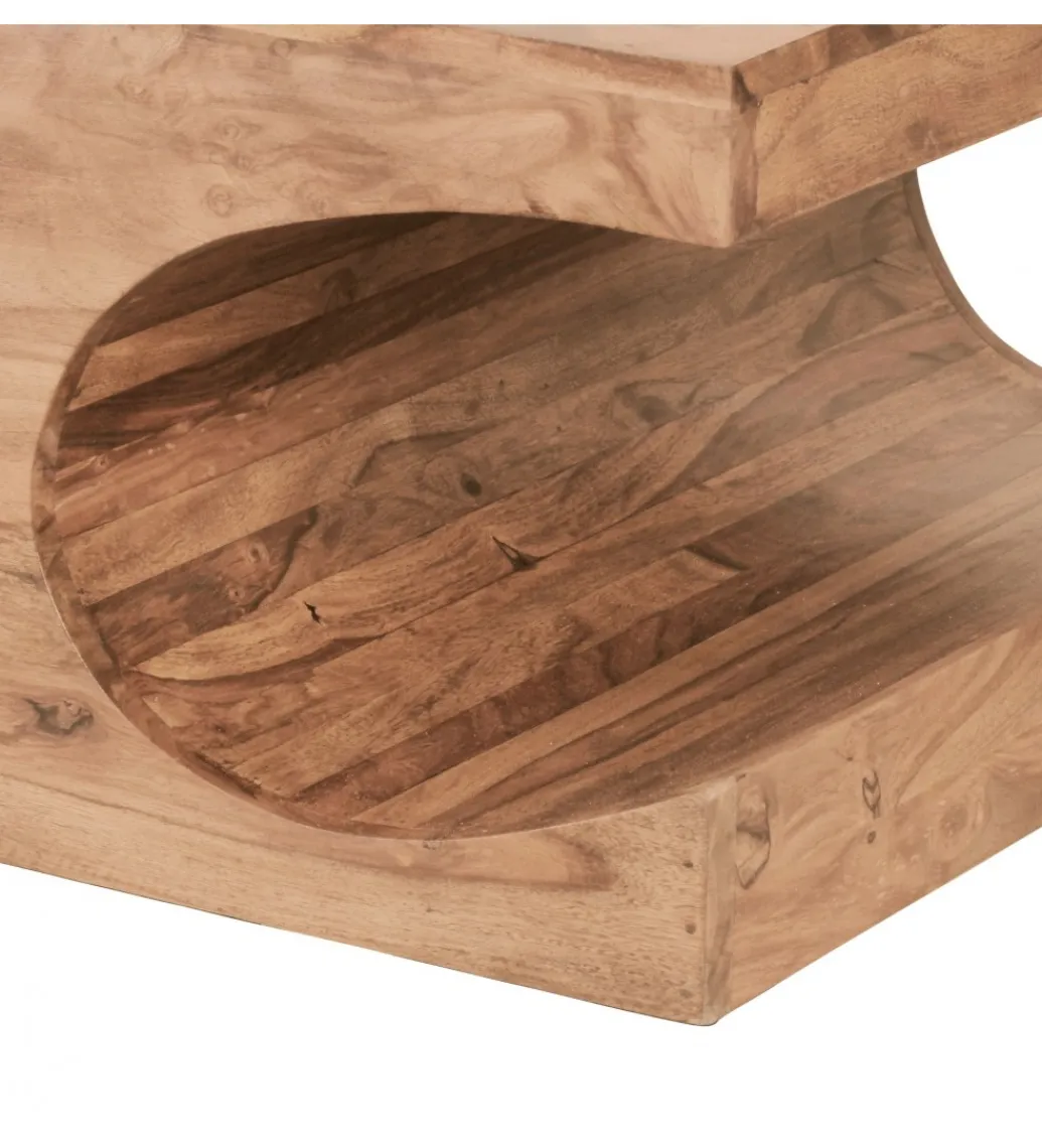 Stolik kawowy BOHA 118 cm drewno akacja*WOHNLING, GERMANY New