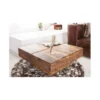Stolik kawowy Bolt 70 cm drewno Sheesham*Invicta Interior Clearance