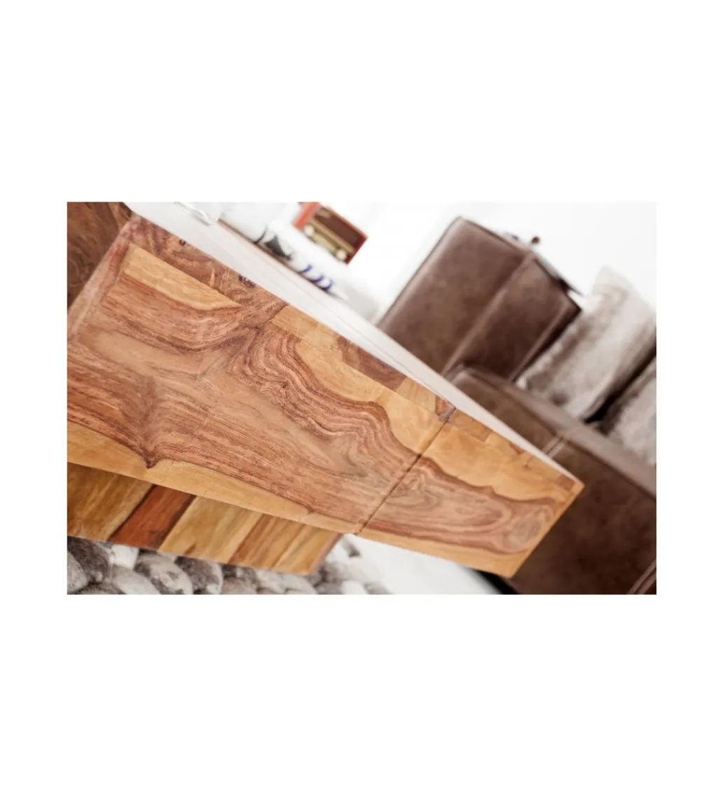 Stolik kawowy Bolt 70 cm drewno Sheesham*Invicta Interior Clearance