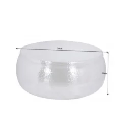 Stolik kawowy BRILANT 70 cm srebrny*Invicta Interior Outlet