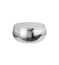 Stolik kawowy BRILANT 70 cm srebrny*Invicta Interior Outlet