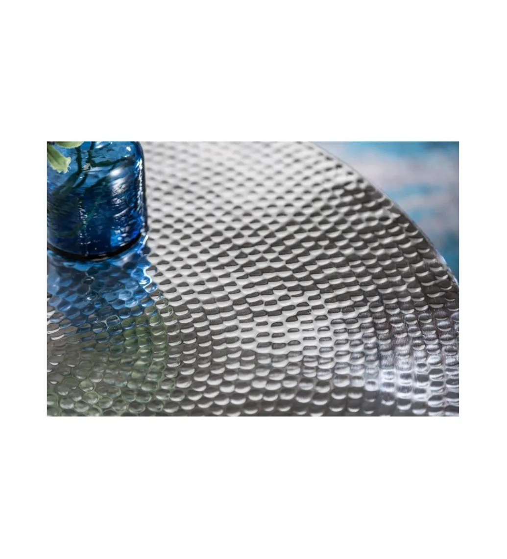 Stolik kawowy BRILANT 70 cm srebrny*Invicta Interior Outlet