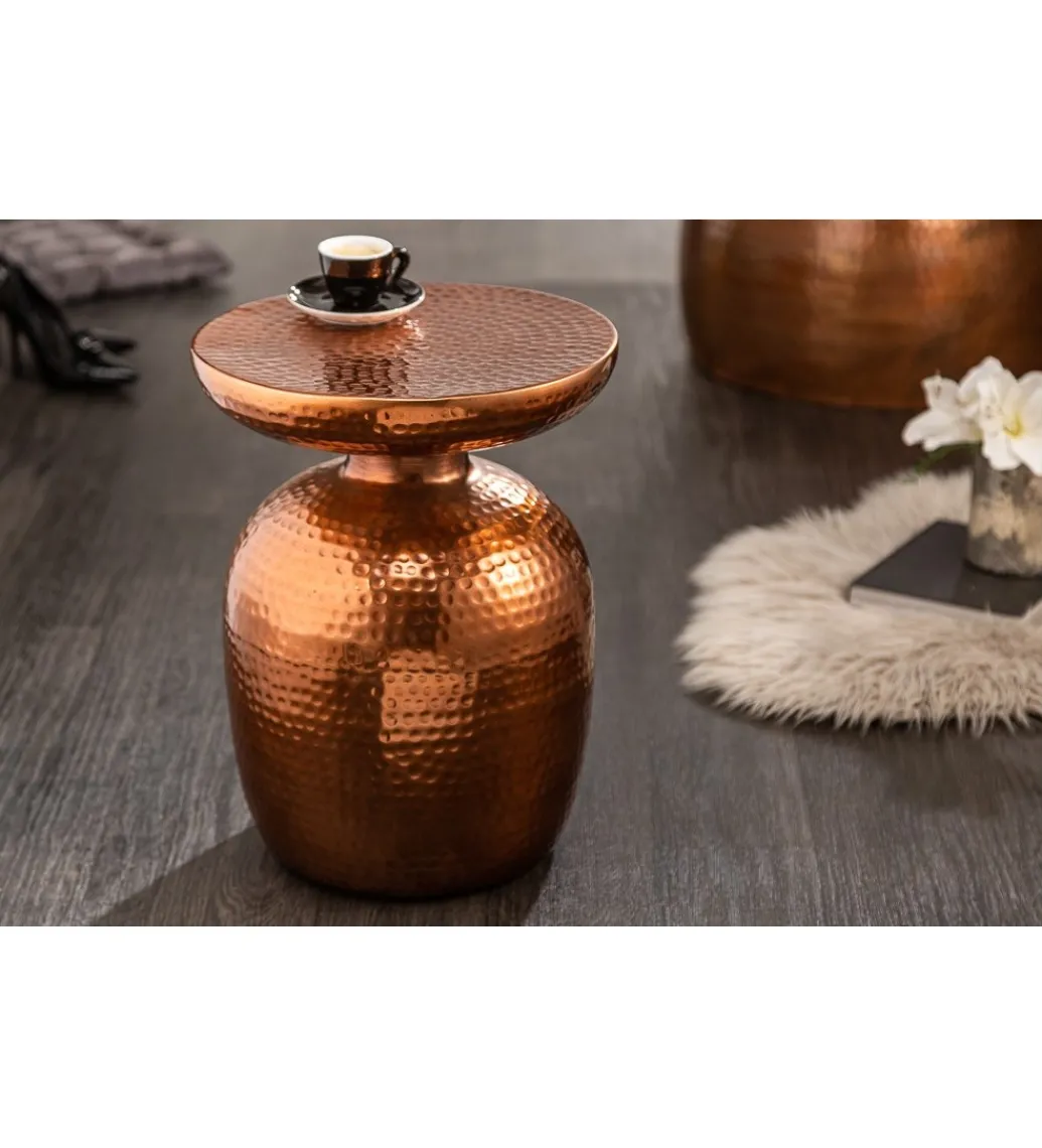 Stolik kawowy BRILANT 36 cm w kolorze miedzi*Invicta Interior Clearance