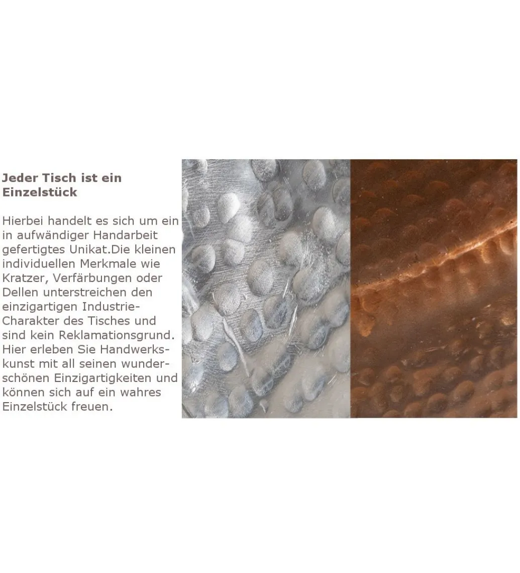 Stolik kawowy BRILANT 36 cm w kolorze miedzi*Invicta Interior Clearance