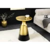 Stolik kawowy BRILANT 38 cm złoto czarny*Invicta Interior Hot