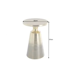 Stolik kawowy BRILANT 38 cm złoto czarny*Invicta Interior Hot