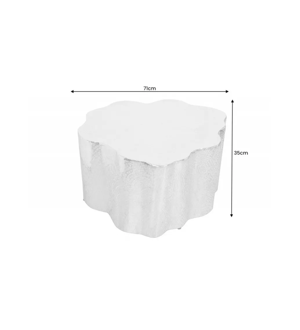 Stolik kawowy BRILANT 71 cm złoty*Invicta Interior Clearance