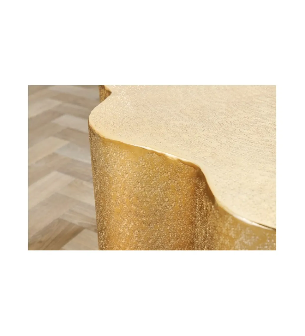 Stolik kawowy BRILANT 71 cm złoty*Invicta Interior Clearance