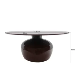 Stolik kawowy BRIX MILA 90 cm brązowy*LF-Design Clearance